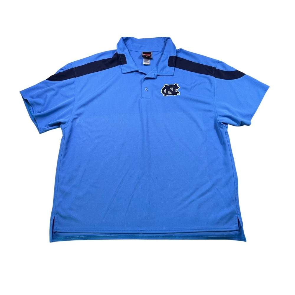 UNC Tar Heels Genuine Stuff‎ Performance Polo Shirt Blue Men's XL